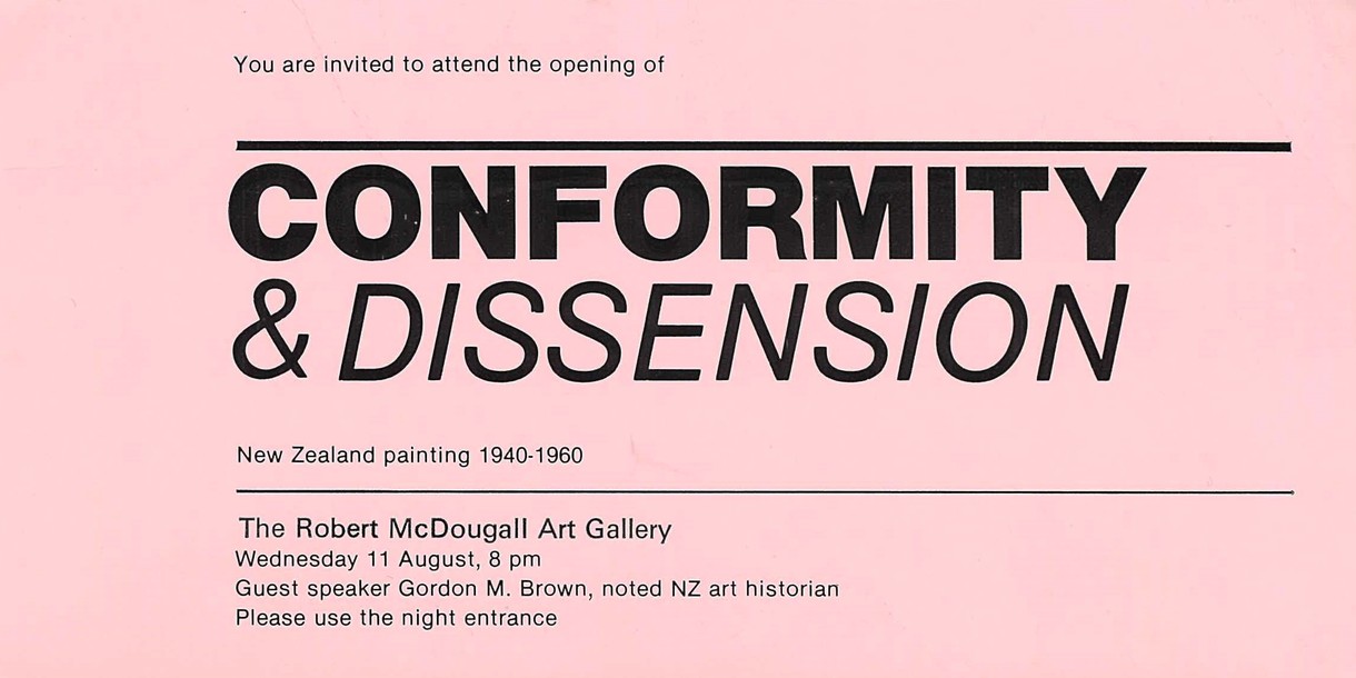 New Zealand Painting, 1940-1960: Conformity and Dissension