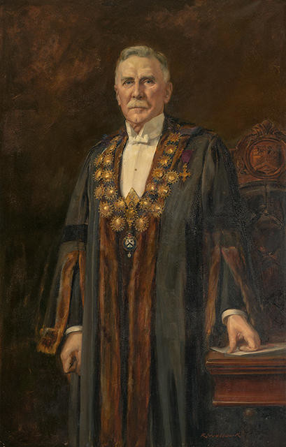 H. Holland Esq. C.B.E. in Mayoral Regalia