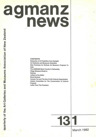 AGMANZ News Volume 13 Number 1 March 1982