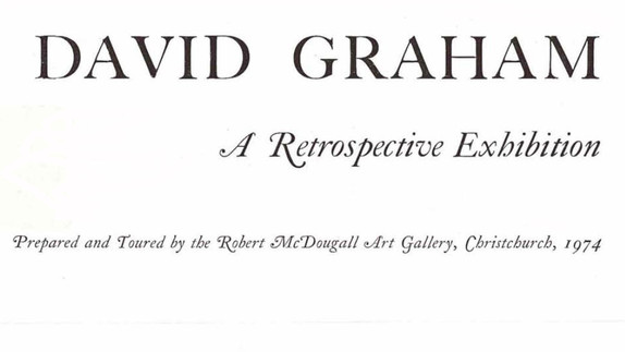 David Graham: A Retrospective Exhibition