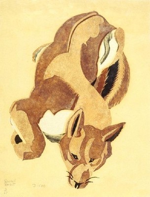 Rachel Reckitt Dingo. Collection of Christchurch Art Gallery Te Puna o Waiwhetū, presented by Mr Rex Nan Kivell 1953