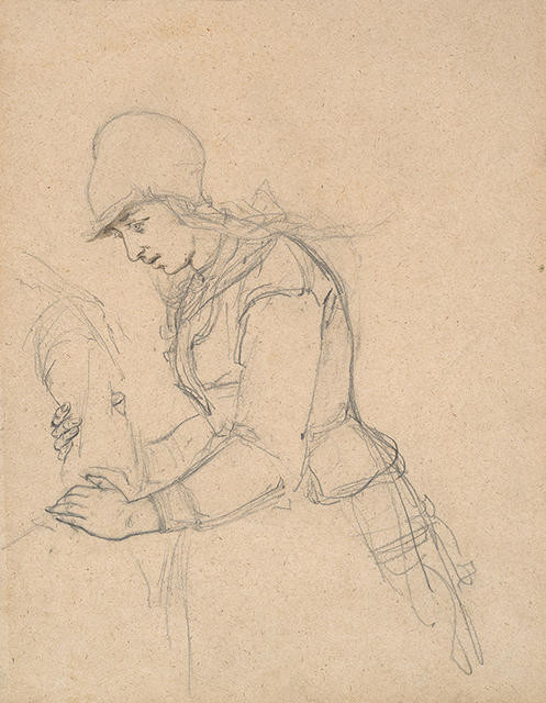Figure Study for Dutch Funeral