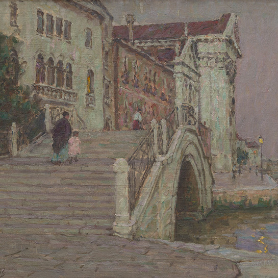 Terrick John Williams Twilight, Venice Collection of Christchurch Art Gallery Te Puna o Waiwhetū; Robert Bell bequest, 1943