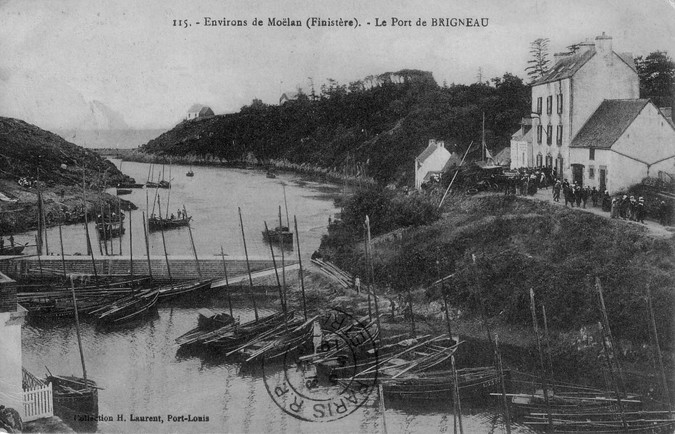 Postcard of Brigneau, courtesy of Didier Loizon, Mémoires et Photos de Moëlan-sur-Mer.