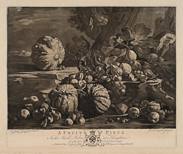 A Fruit Piece (In The Marble Parlour At Houghton)