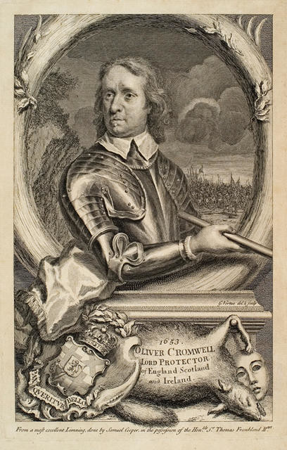 1653. Oliver Cromwell, Lord Protector of England, Scotland and Ireland