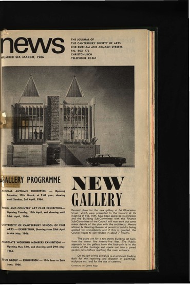 Canterbury Society of Arts News, number 6, March 1966