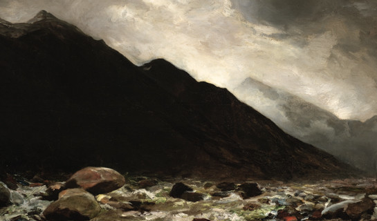 Petrus van der Velden Mount Rolleston and the Otira River (detail) 1893. Oil on canvas. Collection of Christchurch Art Gallery Te Puna o Waiwhetū, purchased 1965
