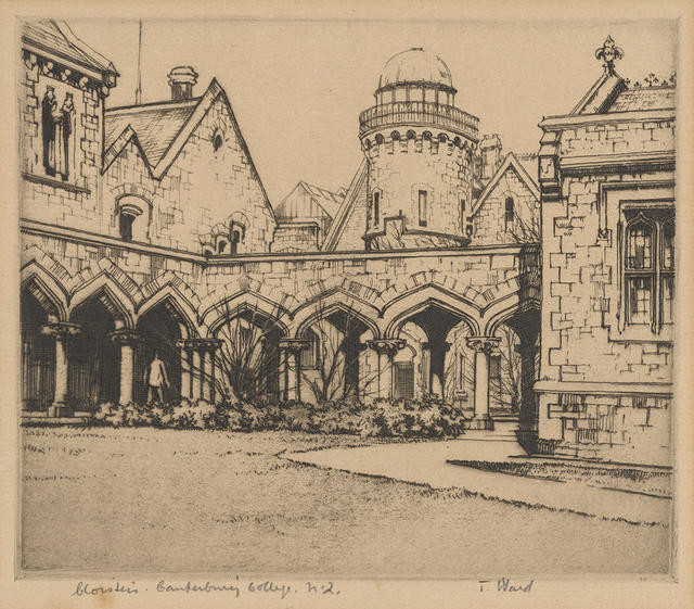 Cloisters, Canterbury College, N.Z.
