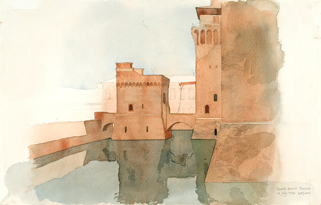 Castello Estense, Ferrara, 14 July 1974