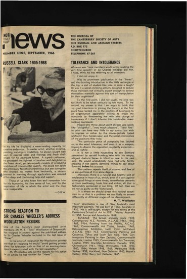 Canterbury Society of Arts News , number 9, September 1966