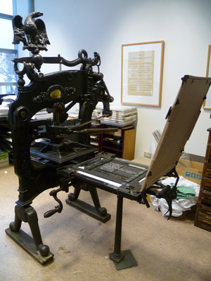 The Columbian Press at the Otakou Press, University of Otago library, Dunedin. Photo by Caren Florance