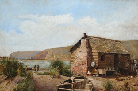 Edith Munnings Fisherman’s Hut, Redcliffs c.1889. Oil on canvas. Collection of Christchurch Art Gallery Te Puna o Waiwhetū, presented by G.E. Munnings and C. Munnings, Christchurch 1970
