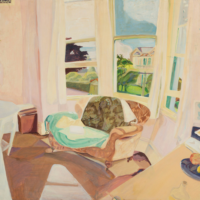 Joanna Margaret Paul Untitled, 22 Royal Terrace 1971. Acrylic on board. Private collection. Courtesy of Joanna Margaret Paul Estate
