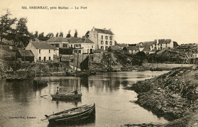 Postcard of Brigneau, courtesy of Didier Loizon, Mémoires et Photos de Moëlan-sur-Mer.