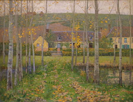 Charles Herbert Eastlake Lingering Leaves 1901. Oil on canvas. Presented by the Canterbury Society of Arts, 1932