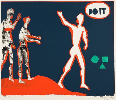 Patrick Hanly Do It 1972. Screenprint. Collection of Christchurch Art Gallery Te Puna o Waiwhetū, presented to the Gallery by the artist, 1991