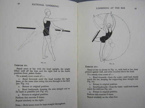 Eileen Mayo, illustration for Zelia Raye's Rational Limbering, C.W. Beaumont, London, 1929. P. 42-3