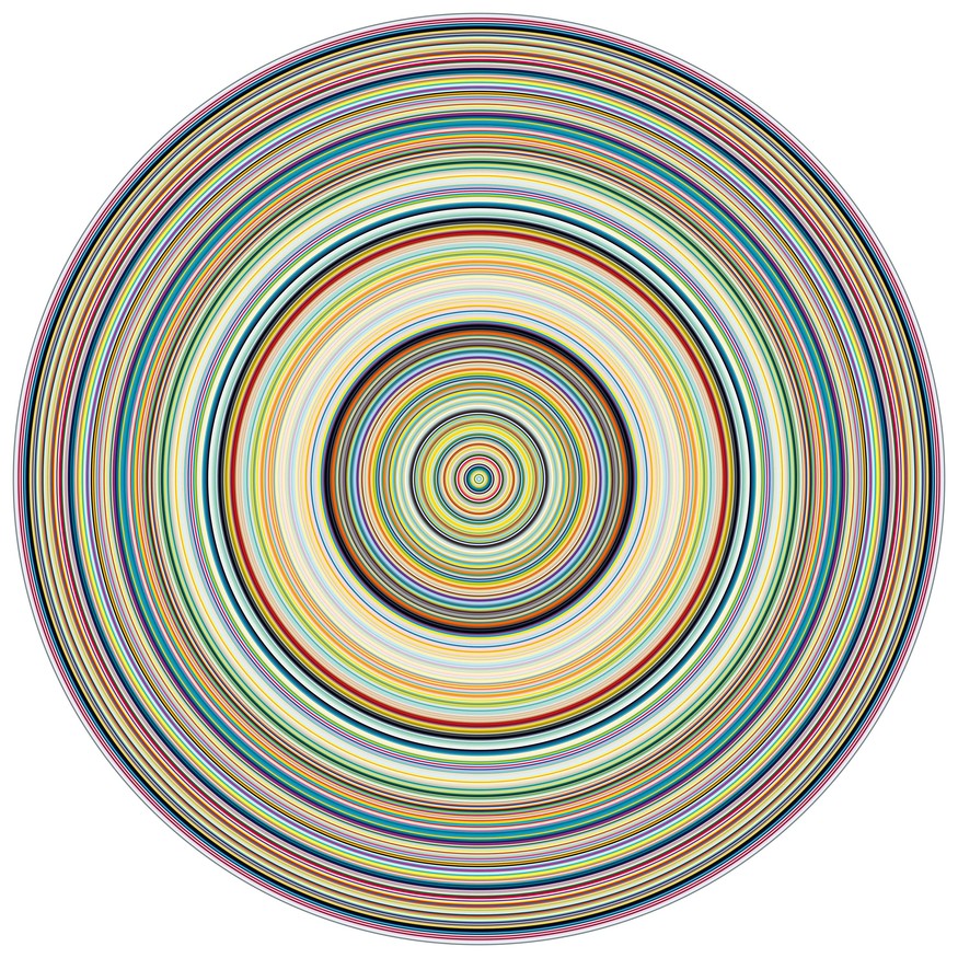Wayne Youle That’s 2 hours, 1 minute and 40 seconds I am happy to give you 2014–15. Digital print on 308gsm Hahnemühle hot-press paper. Collection of the artist