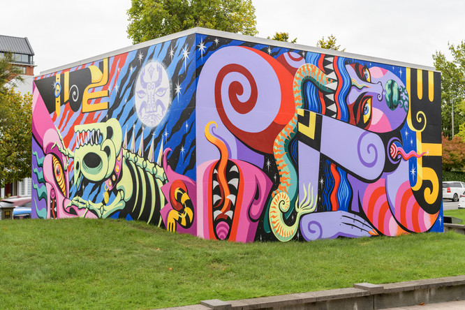 Xoë Hall Kuīni of the Worlds (installation view) 2022. Commissioned by Christchurch Art Gallery Te Puna o Waiwhetū. Courtesy of the artist