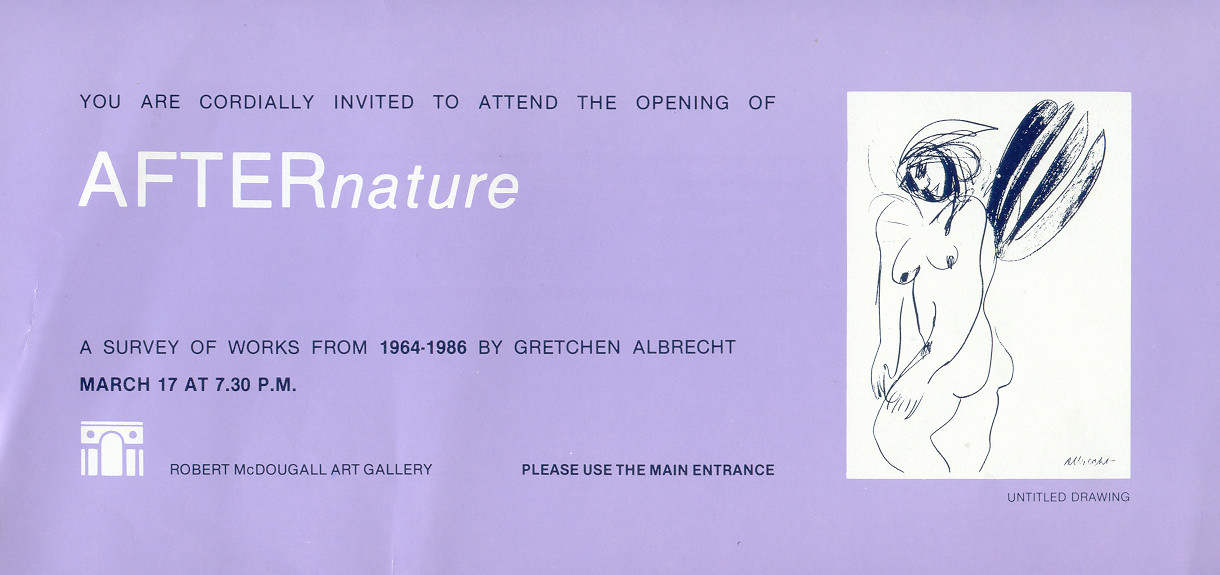 After Nature: A Survey of Works from 1964-1986 by Gretchen Albrecht