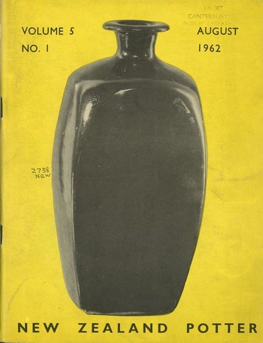 New Zealand Potter volume 5 number 1, August 1962