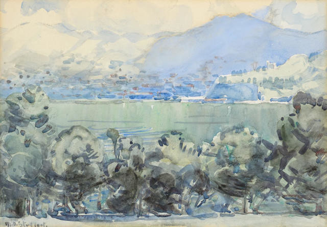 Untitled (View of Lyttelton from Godley House)