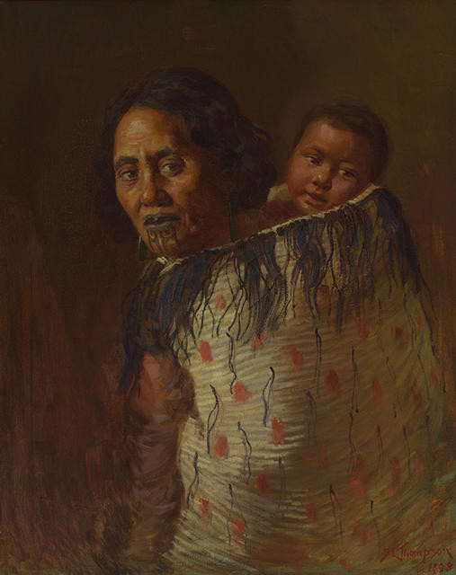 Maori Mother And Child