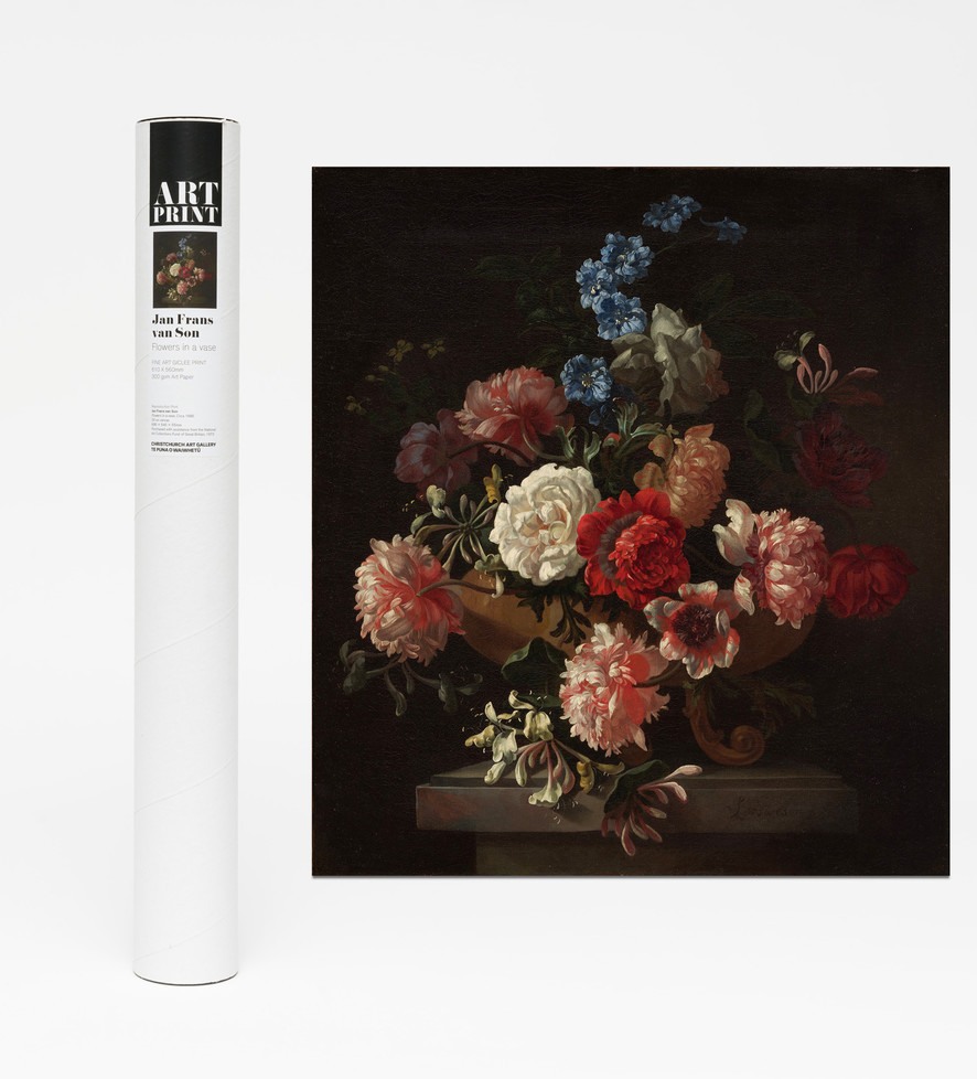 Jan Frans van Son Flowers in a Vase Poster Print