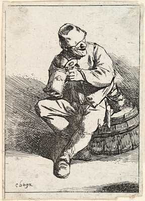 Cornelius Bega Peasant Drinking From Tankard c.1650. Presented by Gordon H Brown, 1972.
