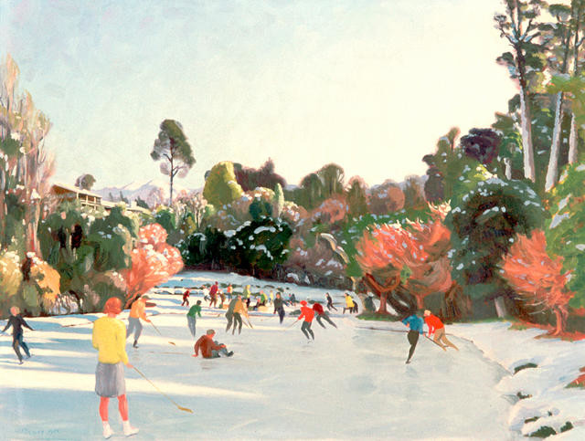 Skating after snow Peel Forest