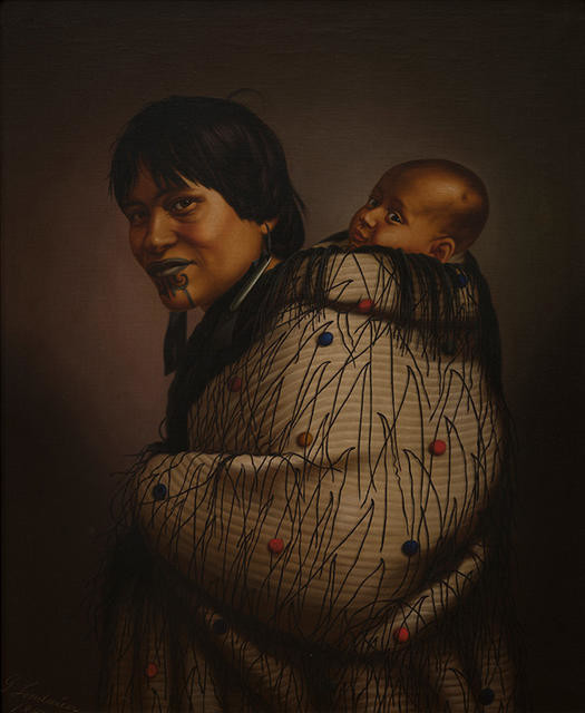 Ana Reupene Whetuki and Child (Ngāti Maru) [also known as Heeni Hirini and Heeni Phillips]