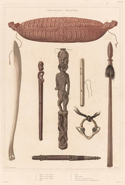 Nouvelle-Zélande - coffre en bois sculpté [Plate 59]