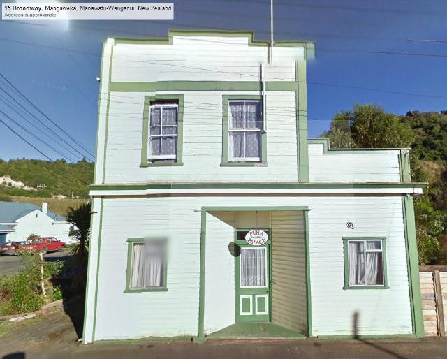 The house in Mangaweka as it looked when the Google Streetview car went past in 2011.