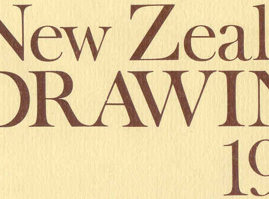 New Zealand Drawing 1976 exhibition catalogue cover (detail)