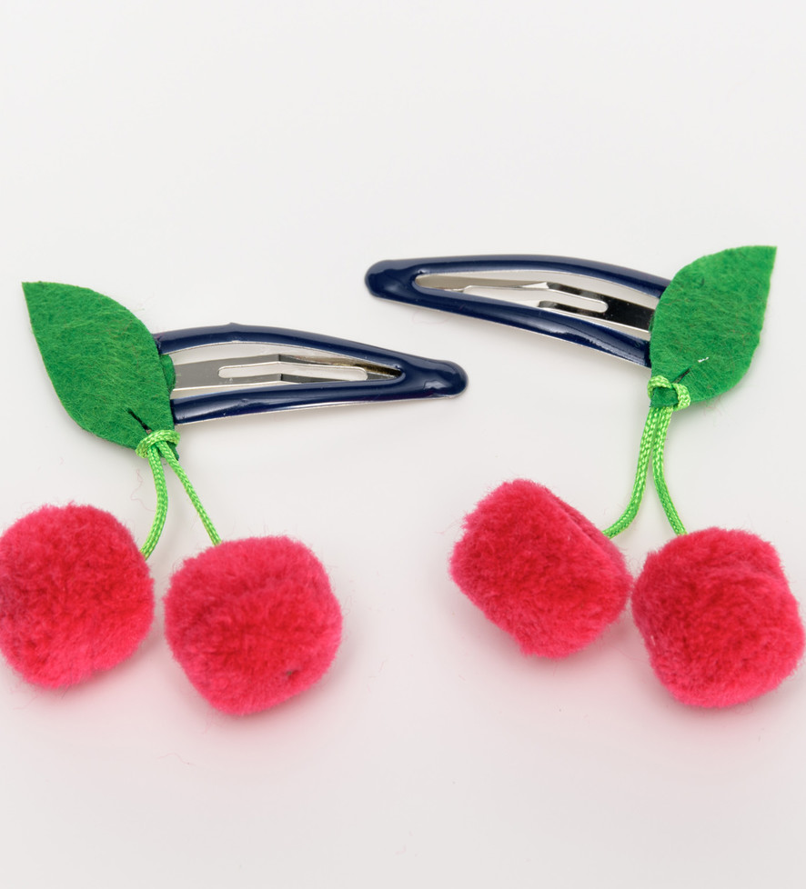 Hair clips: Cherries SOLD OUT