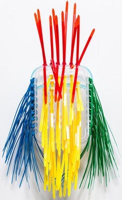 John Hurrell Whatsit from Things (a Baker's Dozen) 2013. Plastic peg basket, nylon cable ties. Courtesy of the artist