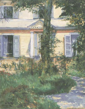 Edouard Manet The house at Rueil. Felton Bequest, 1826. National Gallery of Victoria, Melbourne.