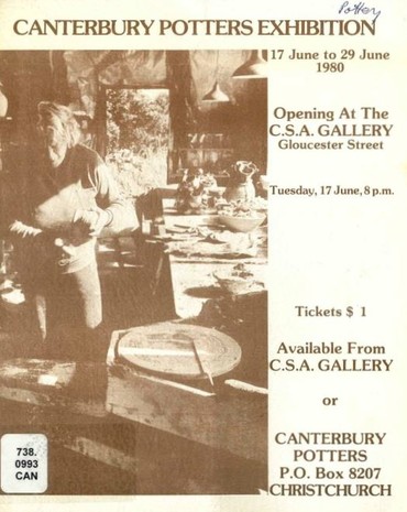 Canterbury Potters Association exhibition 1980