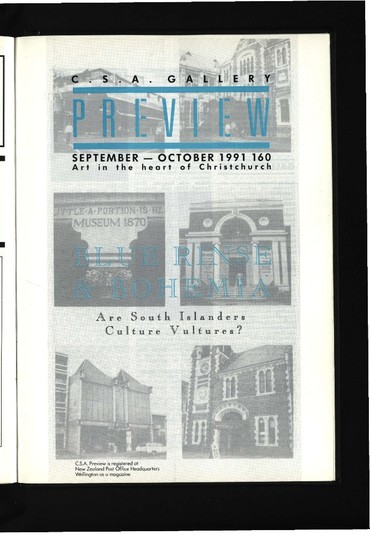 Canterbury Society of Arts Preview, number 160, September/October 1991