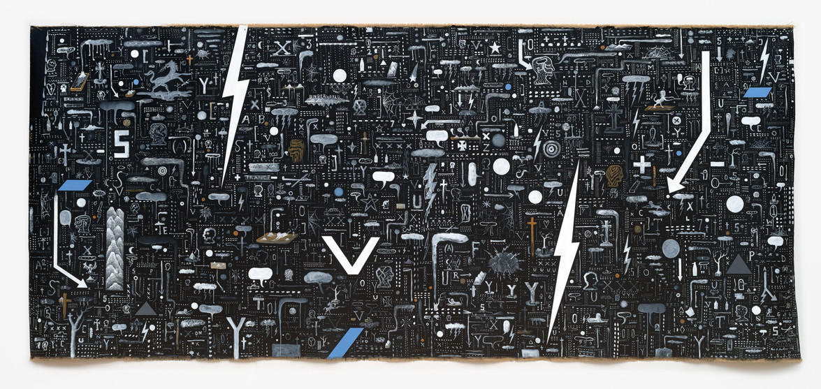 Tony de Lautour Underworld 2 2006. Acrylic on unstretched canvas. Collection of Christchurch Art Gallery Te Puna o Waiwhtu, purchased by the Friends of Christchurch Art Gallery 2007