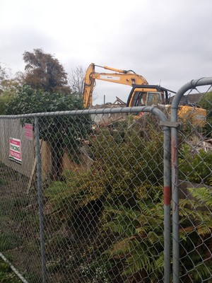 Demolition, Avondale, Christchurch.
