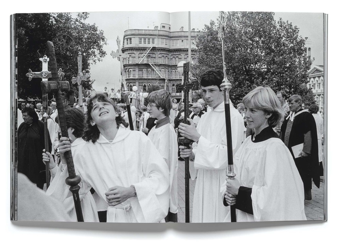 Pages from David Cook, Meet Me in the Square: Christchurch 1983–1987, Christchurch Art Gallery Te Puna o Waiwhetū, 2014