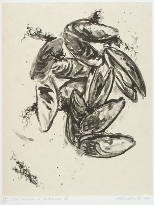 Alexis Hunter Les moules d'Aotearoa III 1990. Lithograph. Purchased 1991