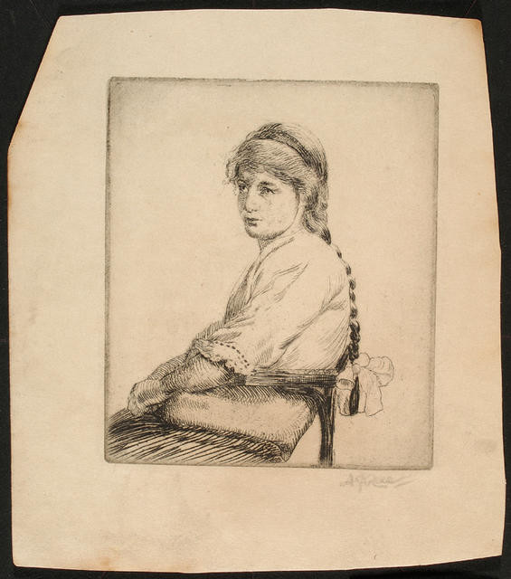 Untitled [Girl seated]
