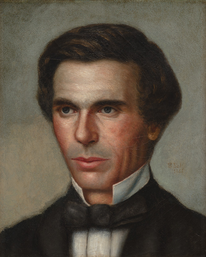 Samuel Butler Portrait of John Marshman (detail)1861. Oil on canvas. Collection of Christchurch Art Gallery Te Puna o Waiwhetū, purchased 1996