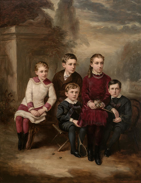 'The Reid Children Aggie, Constance, Stewart, Douglas, Egerton  by John Horsburgh