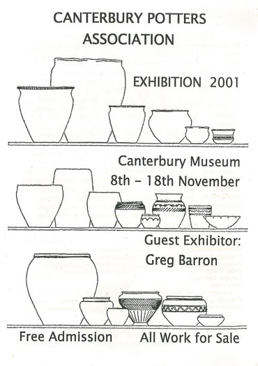 Canterbury Potters Association exhibition 2001