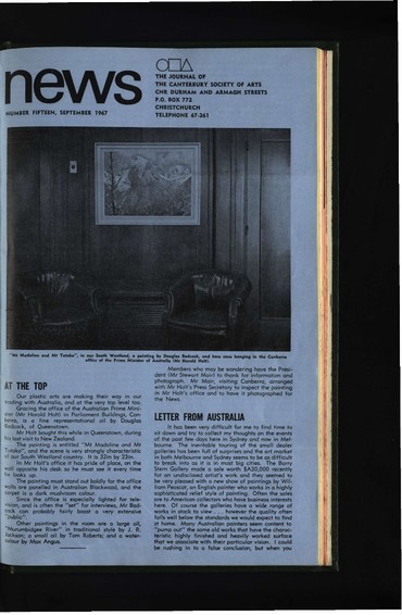 Canterbury Society of Arts News, number 15, September 1967