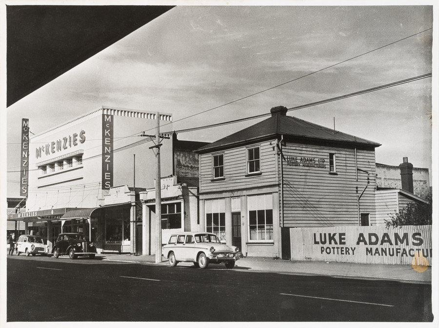 Ross MacKay Luke Adams Ltd., Pottery Manufacturers, Colombo Street, Christchurch c. 1965. Photograph. Collection of Christchurch Art Gallery Te Puna o Waiwhetu, Robert and Barbara Stewart Library and Archives